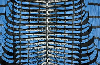 Blue low voltage cabling